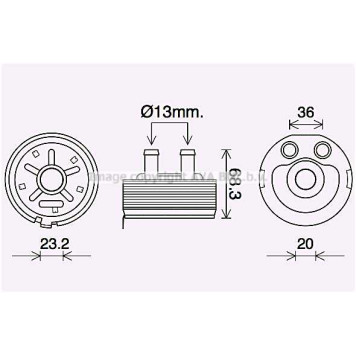 Радиатор масляный <b>AVA QUALITY COOLING DN3443</b>