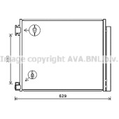 Конденсер NISSAN QASHQAI 13 2.01.5D1.6D <b>AVA QUALITY COOLING DN5422D</b>