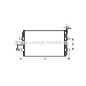 Радиатор кондиционера (конденсор) <b>AVA QUALITY COOLING VNA5262</b>