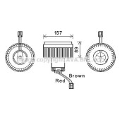 Электродвигатель вентиляции салона AVA QUALITY COOLING VO8177