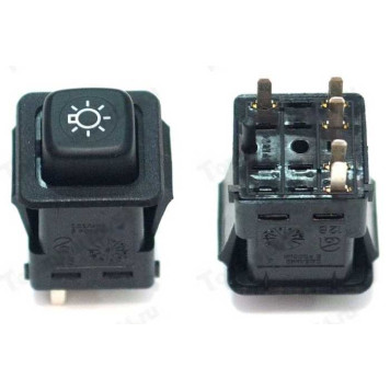 Выключатель света ВАЗ 2108,М-2141 (кнопка) (375.3710-02.05) <b>АВАР 375.3710-02.05/01-05</b>