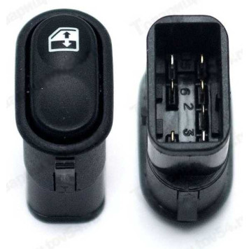 Выключатель универс. 1-клавишный ВАЗ 2108-099, 2123 Шеви /ст.подъем, люк, антенна/ <b>АВАР 92.3709</b>