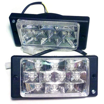 Фары противотуманные светодиодные (10LED) PF-174L (12V 55A H3 LADA 2110-2112) 2шт белый