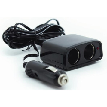 Разветвитель прикуривателя 2 гнезда AVS CS201 (двойник) с удлинителем