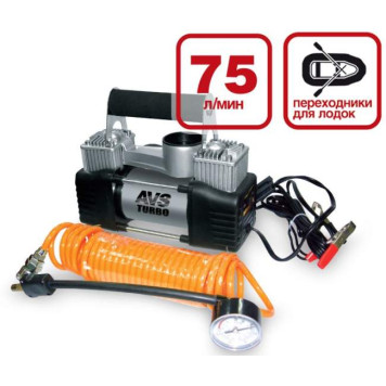 Компрессор автомобильный Turbo AVS KS750D