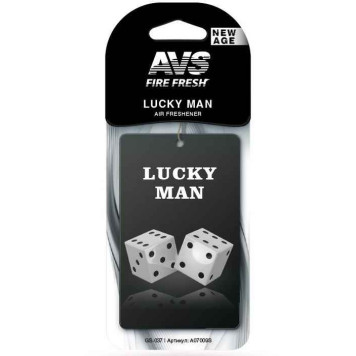 Ароматизатор бумажный Lucky man/Счастливчик AVS GS-037-1