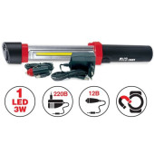 Светильник переносной CD807 COB 1 LED 3W, встроенн.аккум.на 6ч работы, зарядка от 22V и прикур.12V