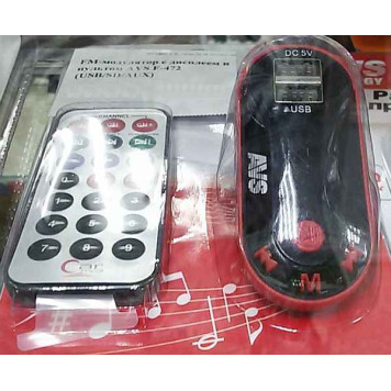 FM-модулятор с дисплеем и пультом AVS F-472 (USB/SD/AUX)-1