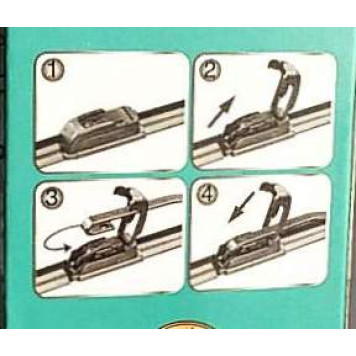 Щетка стеклоочистителя бескаркасная AVS 600мм 24-2