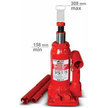 Домкрат гидравлический 2т AVS HJ-B2000 (высота 158-308мм)
