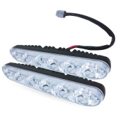 Дневные ходовые огни (DRL) AVS DL-6B (6W, 6 светодиодов х 2шт)