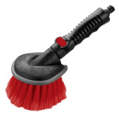 Щетка для мойки автомобиля AVS B-0214 на шланг с запорным краном, 39см (кругл.)