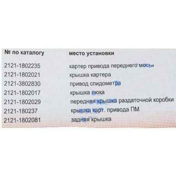 Набор прокладок раздаточной коробки ВАЗ 2121, 2131 Нива <b>АВТОГАСКЕТ (2121-1802235, 2121-1802021, 2121-3802830, 2121-1802017, 2121-1802029, 2121-180237, 2121-1802081)</b>-1