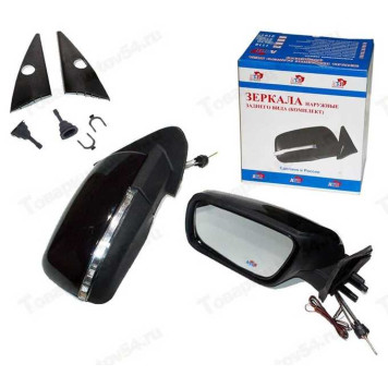 Зеркало бок ВАЗ 1118, 2190 /трос, повт.поворота/ АТП (2шт) <b>АВТОТЕХПРОМ 1118-50/57</b>