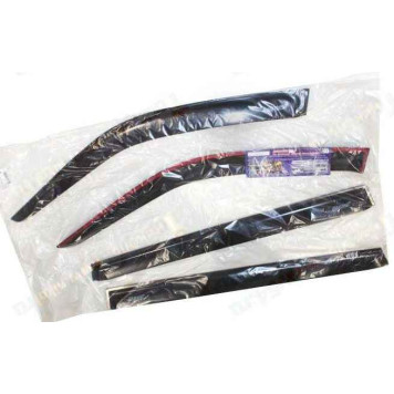 Ветровики (дефлекторы) для дверей ВАЗ 2111, 2171 Приора самоклеящиеся (компл.4шт) <b>AZARD ДЕФ00024</b>