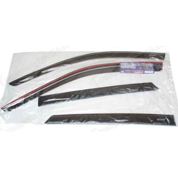 Ветровики (дефлекторы) для дверей ВАЗ 1118 Калина, 2190 Гранта самоклеящиеся <b>AZARD ДЕФ00027</b>