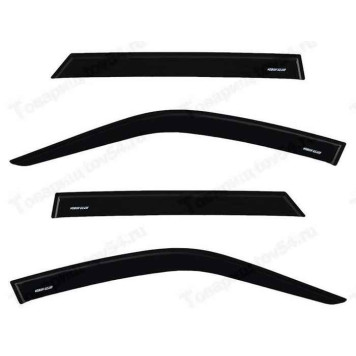 Ветровики (дефлекторы) для дверей ВАЗ 2110, 2112, 2170 Приора VORON GLASS самоклеящиеся <b>AZARD ДЕФ00289</b>