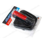 Ручка рычага КПП ВАЗ 2110 с чехлом и рамкой (натуральная кожа) красный <b>AZARD КПП00064</b>