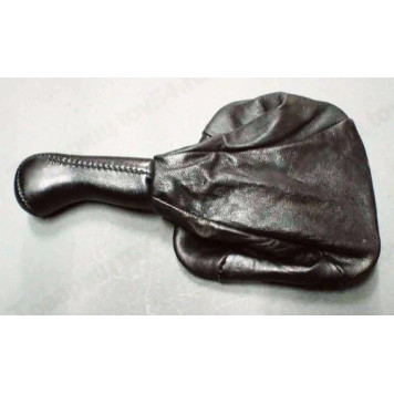 Ручка рычага КПП ВАЗ 2110 с чехлом и рамкой (натуральная кожа) черный <b>AZARD КПП00068</b>