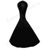 Ручка рычага КПП ВАЗ 2113-2115 с чехлом и рамкой (натуральная кожа) черный <b>AZARD КПП00076</b>