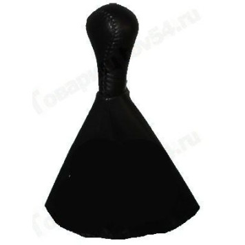 Ручка рычага КПП ВАЗ 2113-2115 с чехлом и рамкой (натуральная кожа) черный <b>AZARD КПП00076</b>