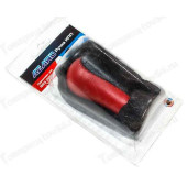 Ручка рычага КПП ВАЗ 2108-21099 с чехлом и рамкой (натуральная кожа) красный <b>AZARD КПП00090</b>