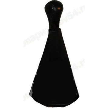 Ручка рычага КПП ВАЗ 2123 Шеви Нива с чехлом и рамкой большая (натуральная кожа) черный <b>AZARD КПП00121</b>