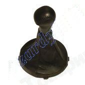Ручка рычага КПП ВАЗ 2123 Шеви Нива с чехлом и рамкой малая (натуральная кожа) черный <b>AZARD КПП00122</b>