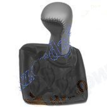 Ручка рычага КПП ВАЗ 2170 Приора с чехлом и рамкой (натуральная кожа) серый <b>AZARD КПП00130</b>