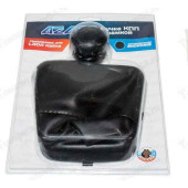 Ручка рычага КПП ВАЗ 1118 Калина с чехлом и рамкой (искуств.кожа) черный <b>AZARD КПП00165</b>