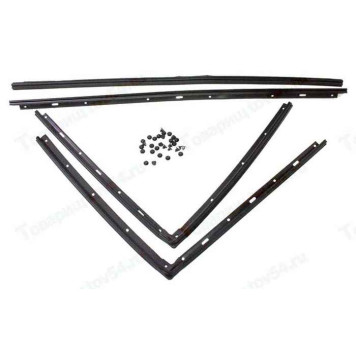 Уплотнитель порога ВАЗ 2123 Нива Шевроле (4шт) с клипсами <b>Балаково Запчасть 14338</b>