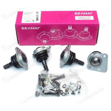 Опора шаровая ВАЗ 2123 Нива Шевроле Конвейерная комплект 4 шт с крепежом <b>БЕЛМАГ BM.0145</b> (2123-2904192)