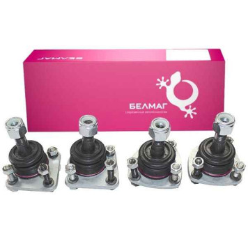 Опора шаровая 21214 НИВА-М Конвейерная (комплект 21214М х 2шт + 2123 х 2шт) с крепежом <b>БелМаг BM.0146</b> (21214-2904192 + 2123-2904192)-1