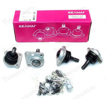 Опора шаровая 21214 НИВА-М Конвейерная (комплект 21214М х 2шт + 2123 х 2шт) с крепежом <b>БелМаг BM.0146</b> (21214-2904192 + 2123-2904192)