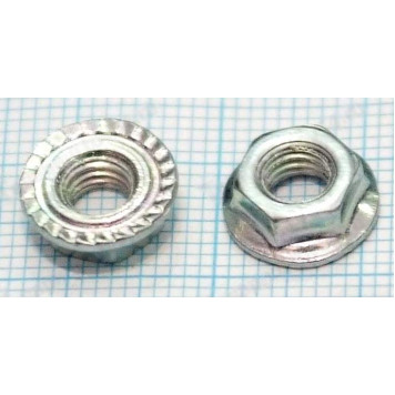 Гайка М5 облицовки радиатора с буртом <b>БелЗАН 13831801</b>