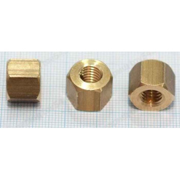 Гайка М8 латунная ВАЗ 2101 (ключ 13) <b>БелЗАН 2101-1203019</b>