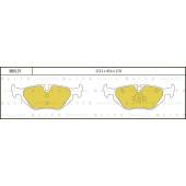 Колодки тормозные дисковые <b>BLITZ BB0129</b>