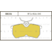 Колодки тормозные дисковые <b>BLITZ BB0206</b>