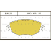 Колодки тормозные дисковые <b>BLITZ BB0238</b>