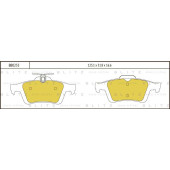 Колодки тормозные дисковые <b>BLITZ BB0253</b>