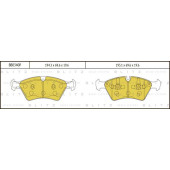 Колодки тормозные дисковые <b>BLITZ BB0340P</b>