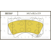 Колодки тормозные дисковые <b>BLITZ BB0386P</b>