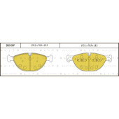 Колодки тормозные дисковые <b>BLITZ BB0400P</b>