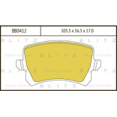 Колодки тормозные дисковые <b>BLITZ BB0412</b>