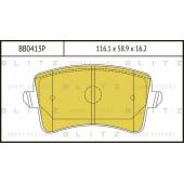 Колодки тормозные дисковые <b>BLITZ BB0413P</b>