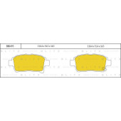 Колодки тормозные дисковые пер TOYOTA Corolla 00-> <b>BLITZ BB0495</b>