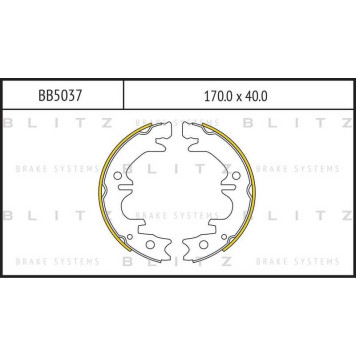 Колодка стояночного тормоза <b>BLITZ BB5037</b>