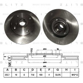 Диск тормозной <b>BLITZ BS0114</b>