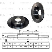 Диск тормозной <b>BLITZ BS0131</b>