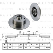 Диск тормозной <b>BLITZ BS0145</b>